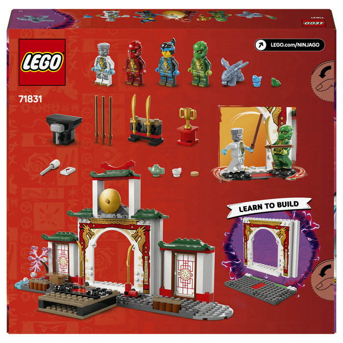 LEGO NINJAGO Templo Ninja del Spinjitzu con Dragón, 158 piezas