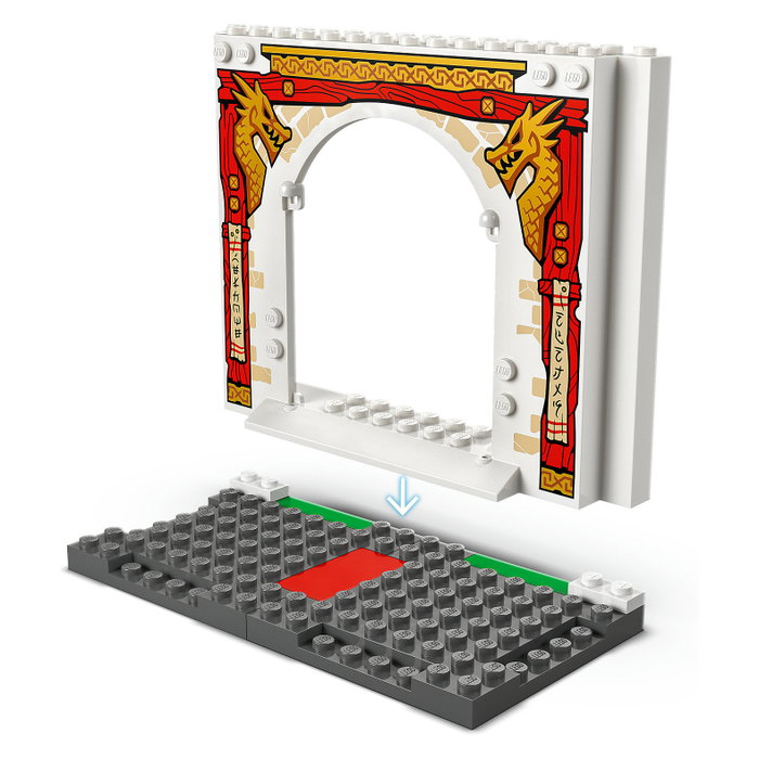 LEGO NINJAGO Templo Ninja del Spinjitzu con Dragón, 158 piezas