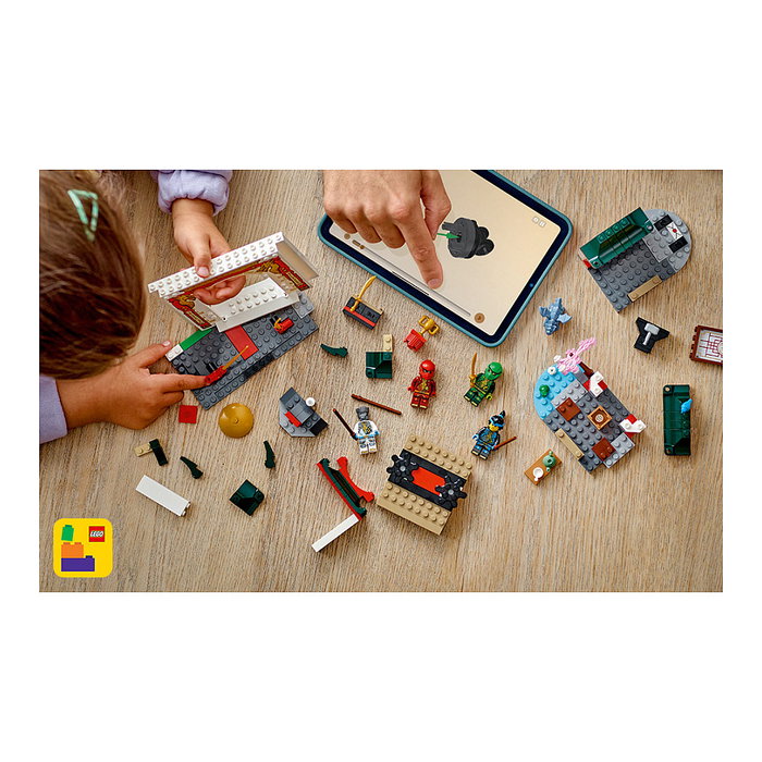 LEGO NINJAGO Templo Ninja del Spinjitzu con Dragón, 158 piezas