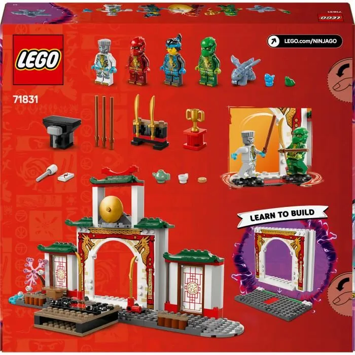 LEGO NINJAGO Templo Ninja del Spinjitzu con Dragón, 158 piezas