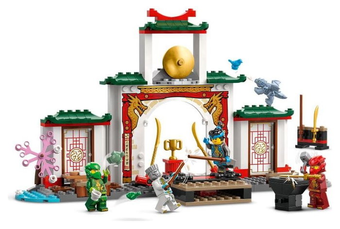 LEGO NINJAGO Templo Ninja del Spinjitzu con Dragón, 158 piezas