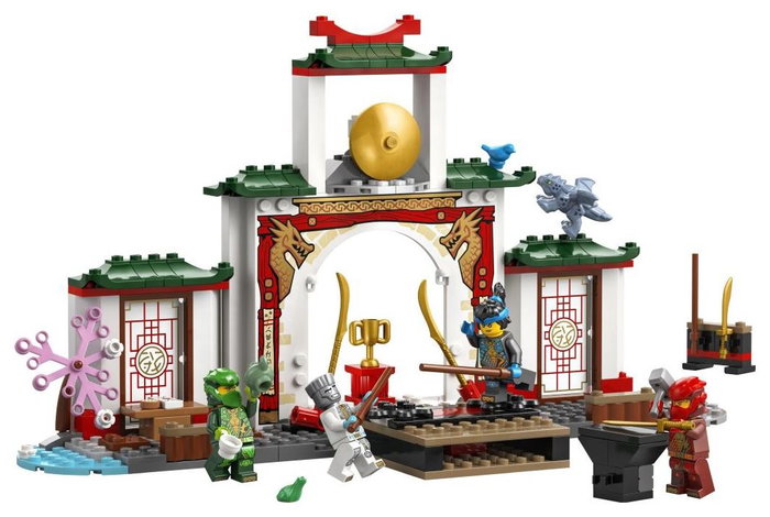 LEGO NINJAGO Templo Ninja del Spinjitzu con Dragón, 158 piezas