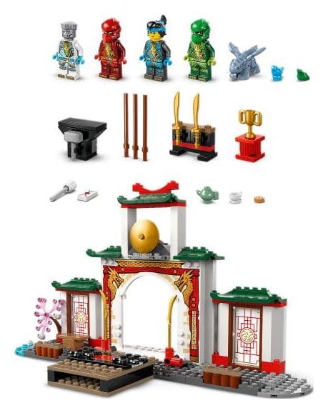 LEGO NINJAGO Templo Ninja del Spinjitzu con Dragón, 158 piezas