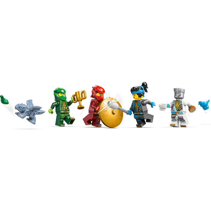 LEGO 71831 NINJAGO Templo Ninja del Spinjitzu con Dragón de Juguete, 4 Minifiguras (Zane, Nya, Kai, Lloyd) y Accesorios - Set de Construcción para Niños +4 Años