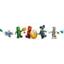 LEGO 71831 NINJAGO Templo Ninja del Spinjitzu con Dragón de Juguete, 4 Minifiguras (Zane, Nya, Kai, Lloyd) y Accesorios - Set de Construcción para Niños +4 Años