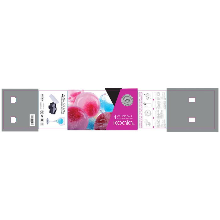 Koala Cubitera Nature 4 Bolas XXL Blanco y Negro Koala Cubitera Nature 4 Bolas XXL Blanco y Negro
