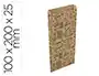 Basika Sobre de Papel Kraft Reciclado con Fuelle Estampado Librería XXS 100x200 mm Paquete de 25 Unidades