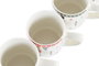 DKD Home Decor Set de 4 Tazas de Café Cascanueces Multicolor y Blanco