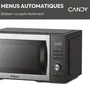 Candy CMCA29EDLB Microondas Combinado 29L MO: 1000W - Grill: 1000W - Cavidad Acero Inoxidable - Digital - Baja Temperatura
