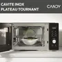 Candy CMCA29EDLB Microondas Combinado 29L MO: 1000W - Grill: 1000W - Cavidad Acero Inoxidable - Digital - Baja Temperatura