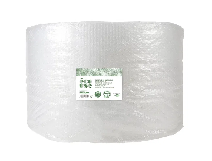 Liderpapel Plástico Burbuja Ecológico 0.40x200m con 30% de Plástico Reciclado
