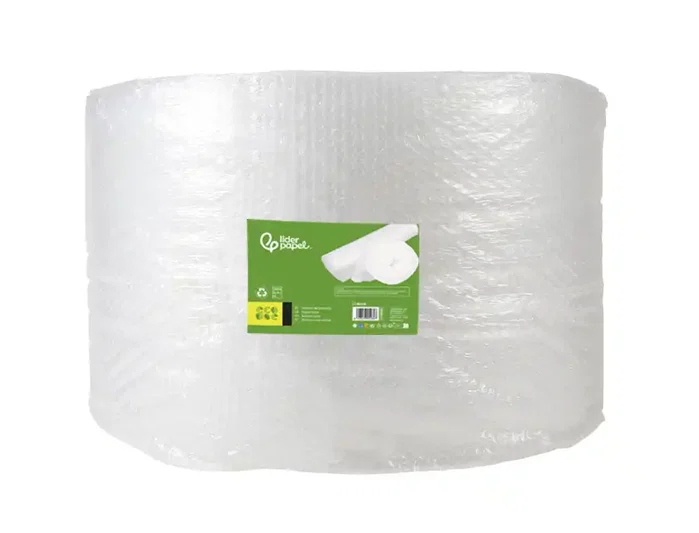 Liderpapel Plástico Burbuja Ecológico 0.40x200m con 30% de Plástico Reciclado Liderpapel Plástico Burbuja Ecológico 0.40x200m con 30% de Plástico Reciclado