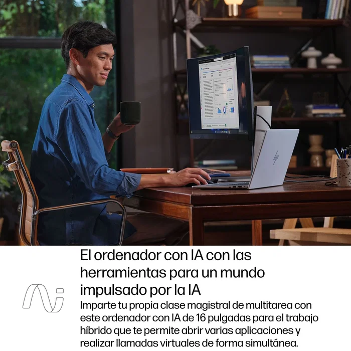 HP EliteBook 8 G1i AD2Z3ET, Intel Core Ultra 5, 16GB RAM, 512GB SSD, 16 pulg, Plata glaciar