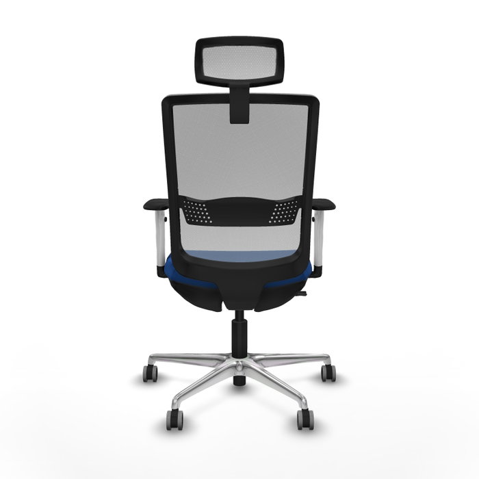 PIQUERAS Y CRESPO Silla de oficina Haches con mecanismo Sincro/Traslack, Azul y Gris PIQUERAS Y CRESPO Silla de oficina Haches con mecanismo Sincro/Traslack, Azul y Gris