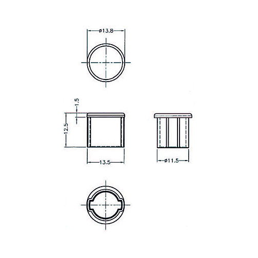 DeLOCK 64022 Cubierta antipolvo para conector BNC, 10 unidades, transparente