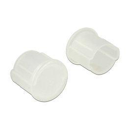 DeLOCK 64022 Cubierta antipolvo para conector BNC, 10 unidades, transparente