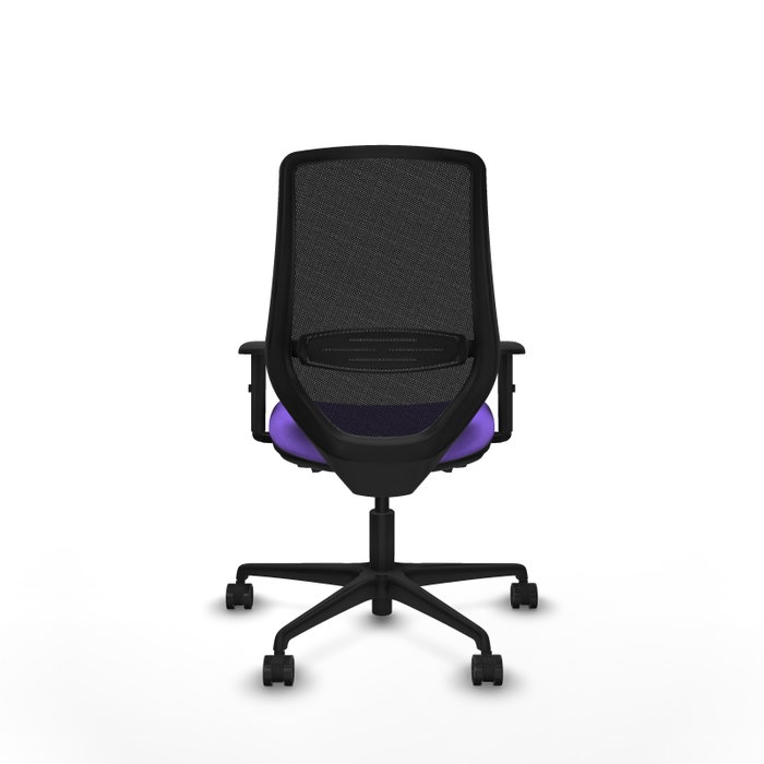 PIQUERAS Y CRESPO Silla de oficina Mardos con mecanismo Sincro/Traslack, Lila y Negro