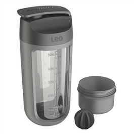 Berghoff 3950227 Botella Mezcladora con Compartimento para Polvos 0,55L, Sin BPA, Apta Lavavajillas