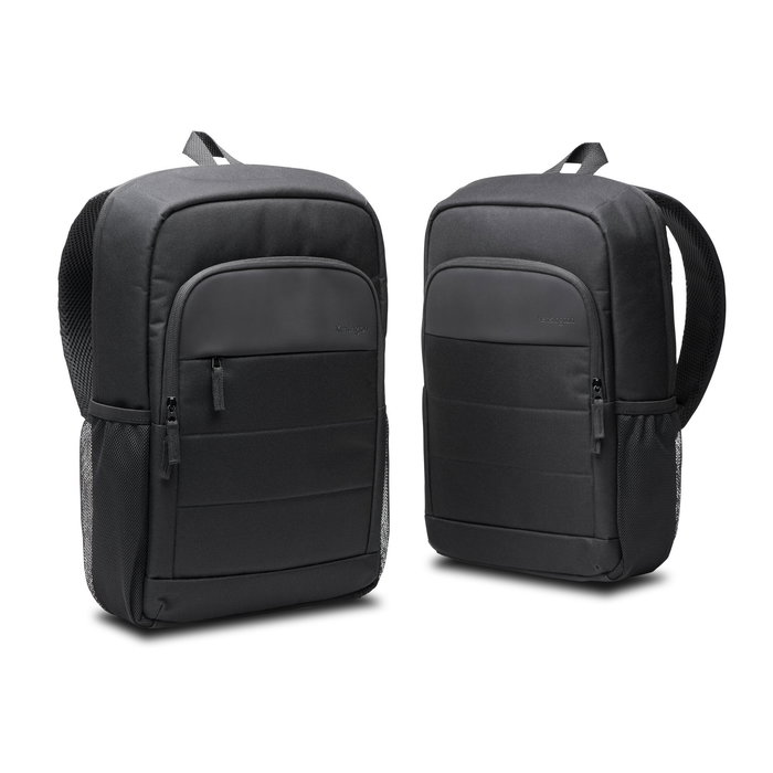 Kensington K60392WW Mochila para Portátil de 16" EQ - Negro - Fabricada con Poliéster Reciclado (42% PCR), Compartimento Acolchado, Correas y Respaldo de Malla