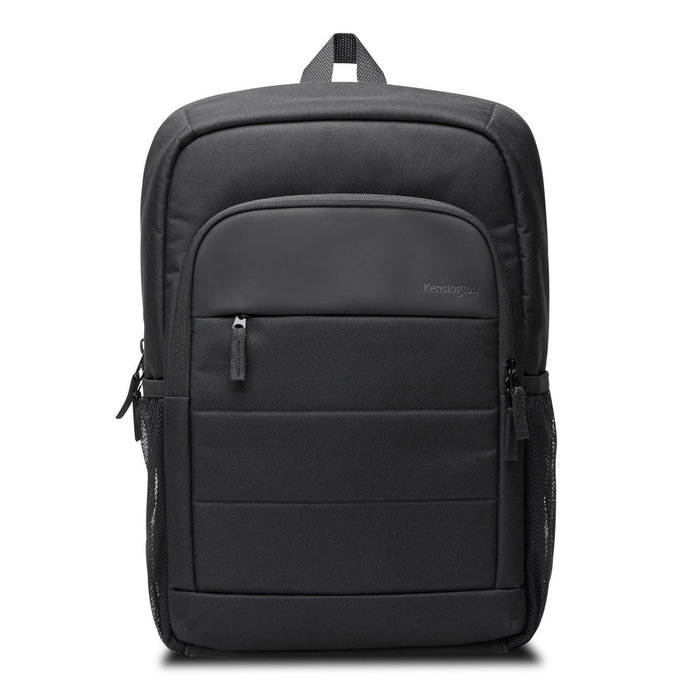 Kensington K60392WW Mochila para Portátil de 16" EQ - Negro - Fabricada con Poliéster Reciclado (42% PCR), Compartimento Acolchado, Correas y Respaldo de Malla