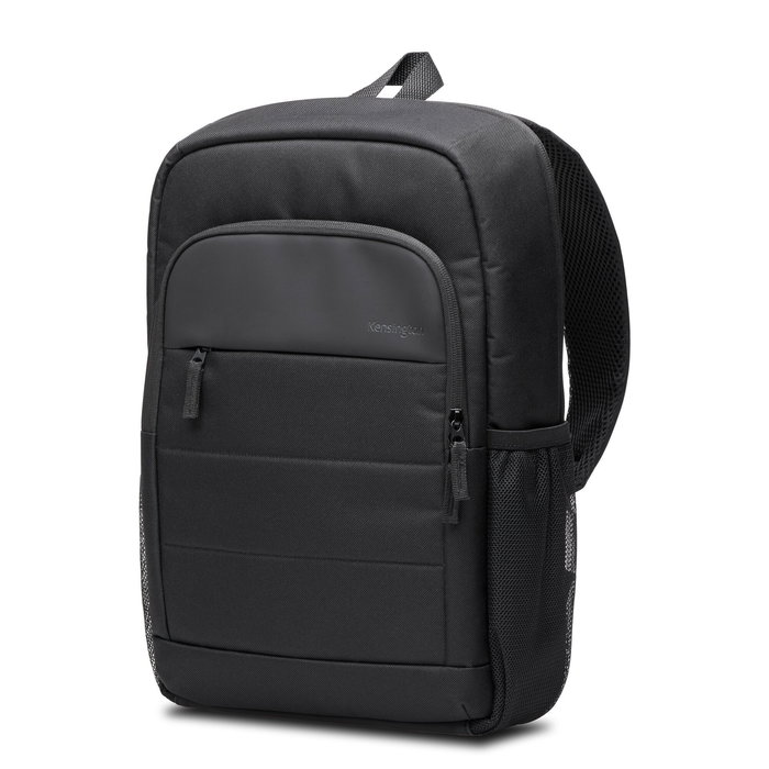 Kensington K60392WW Mochila para Portátil de 16" EQ - Negro - Fabricada con Poliéster Reciclado (42% PCR), Compartimento Acolchado, Correas y Respaldo de Malla
