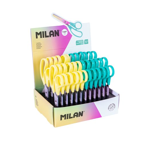 MILAN Tijeras Escolares Basic Sunset 13 cm MILAN Tijeras Escolares Basic Sunset 13 cm