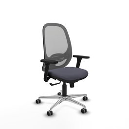 PIQUERAS Y CRESPO Silla de oficina Cilanco con mecanismo Sincro, Brazos 3D y Gris