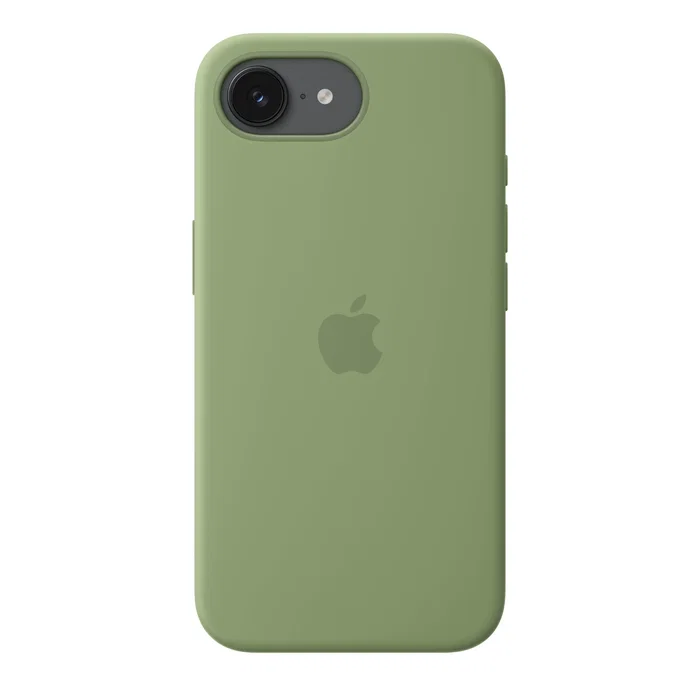 Apple Funda de silicona con MagSafe para iPhone 17e - Musgo claro Apple Funda de silicona con MagSafe para iPhone 17e - Musgo claro