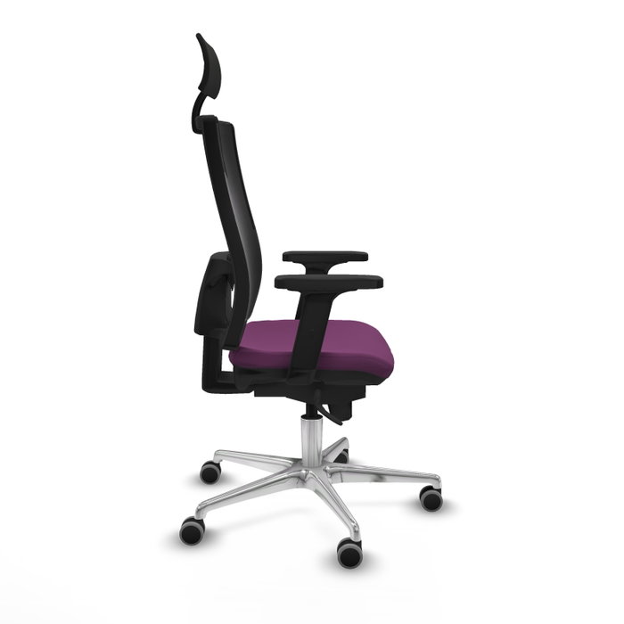PIQUERAS Y CRESPO Silla de oficina Horna Morada con mecanismo Sincro