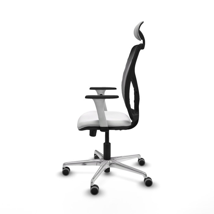PIQUERAS Y CRESPO Silla de oficina Motilla con mecanismo Sincro/Traslack, Blanco y Negro PIQUERAS Y CRESPO Silla de oficina Motilla con mecanismo Sincro/Traslack, Blanco y Negro