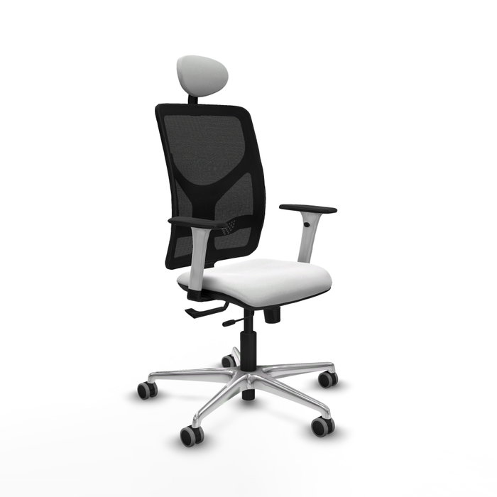 PIQUERAS Y CRESPO Silla de oficina Motilla con mecanismo Sincro/Traslack, Blanco y Negro PIQUERAS Y CRESPO Silla de oficina Motilla con mecanismo Sincro/Traslack, Blanco y Negro