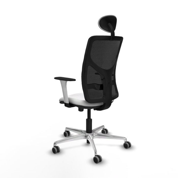 PIQUERAS Y CRESPO Silla de oficina Motilla con mecanismo Sincro/Traslack, Blanco y Negro PIQUERAS Y CRESPO Silla de oficina Motilla con mecanismo Sincro/Traslack, Blanco y Negro
