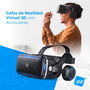 NK Gafas de Realidad Virtual 3D con Audio para Smartphone Color Negro Compatible con Móviles de 4.7-6.53 Pulgadas