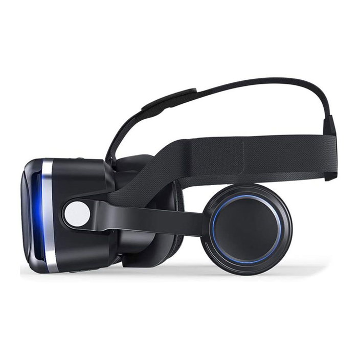NK Gafas de Realidad Virtual 3D con Audio para Smartphone Color Negro Compatible con Móviles de 4.7-6.53 Pulgadas