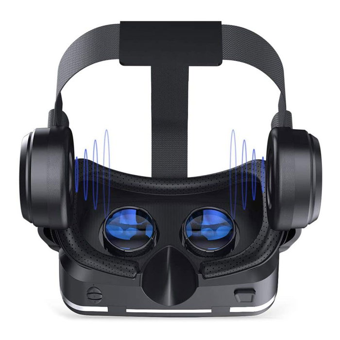 NK Gafas de Realidad Virtual 3D con Audio para Smartphone Color Negro Compatible con Móviles de 4.7-6.53 Pulgadas