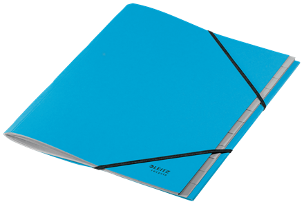 Leitz 39150035 Carpeta Clasificadora de Cartón 12 Posiciones A4 Recycle 100% Azul