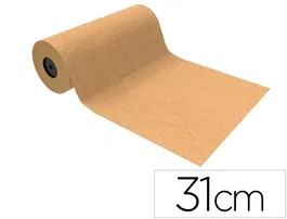 Basika Papel de Regalo Kraft Liso Natural Ancho 31 cm Longitud 80 m