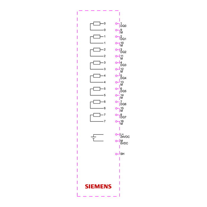 Siemens SIMATIC ET 200SP 6ES7132-6BF01-0CA0 Módulo de salida digital DQ 8x24VDC