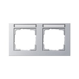 GIRA Marco para 2 dispositivos 109225 color aluminio horizontal