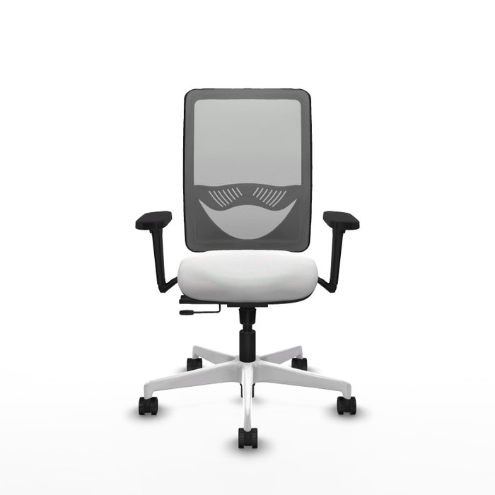 PIQUERAS Y CRESPO Silla de oficina Zulema con mecanismo Sincro/Traslack, Blanco y Gris PIQUERAS Y CRESPO Silla de oficina Zulema con mecanismo Sincro/Traslack, Blanco y Gris