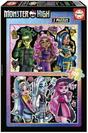 EDUCA BORRAS Puzzle Infantil 2x100 Piezas Monster High