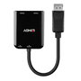 LINDY Adaptador DisplayPort a HDMI 38433, DisplayPort 1.2 Macho a 2x HDMI 2.0 Hembra, 4K UHD 3840x2160@30Hz, HDCP 1.4, 21.6 Gbit/s, ARC, Audio 7.1
