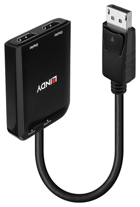 LINDY 38433 Adaptador de vídeo DisplayPort a 2 x HDMI LINDY 38433 Adaptador de vídeo DisplayPort a 2 x HDMI