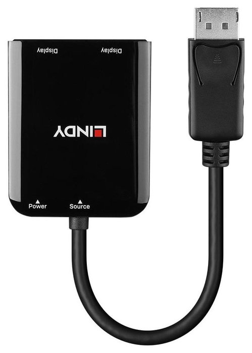 LINDY 38433 Adaptador de vídeo DisplayPort a 2 x HDMI LINDY 38433 Adaptador de vídeo DisplayPort a 2 x HDMI