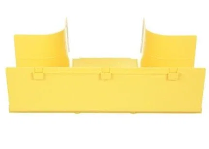 Panduit FRT6X4LYL - Panel de Gestión de Cables en Bastidor, Color Amarillo, Material ABS/PC, 368.3 x 107.2 mm