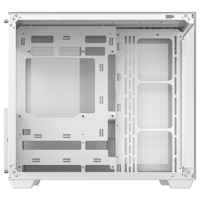 DeepCool CG530 - Torre Media Gaming en Blanco, con Panel de Vidrio Templado, Control de Cables y Soporte para 9 Ventiladores