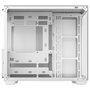 DeepCool CG530 - Torre Media Gaming en Blanco, con Panel de Vidrio Templado, Control de Cables y Soporte para 9 Ventiladores
