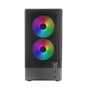 Mars Gaming MC-ONYX - Caja Gaming ATX Mid-Tower Negra con Ventana Lateral, ARGB, Mesh Frontal, Incluye 3 Ventiladores, Soporte Micro-ATX/Mini-ITX y Refrigeración Líquida