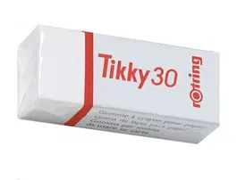 Rotring Goma de Borrar Tikky 30 Blanca para Lápiz