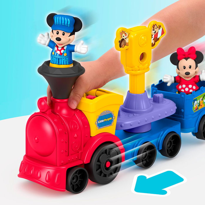 Fisher-Price Little People JKB04 - Tren Musical de Juguete con Mickey y Minnie Mouse Disney Jr. para Niños +12 meses